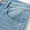 Wide-Leg Rose-Embroidered Cut-Outs Jeans