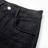 Patchwork Floral-Embroidered Sequined Bootcut Jeans