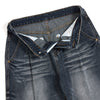 Washed Whiskers Barrel-Leg Denim Pants