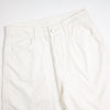 White Cotton Barrel-Leg Trousers