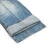 Blue Baggy Front Seam Jeans