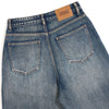 Men's Wide-Leg Pleated Jeans