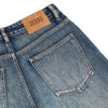 Men's Wide-Leg Pleated Jeans