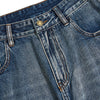 Men's Wide-Leg Pleated Jeans