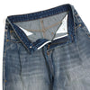 Men's Wide-Leg Pleated Jeans