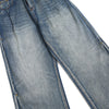 Men's Wide-Leg Pleated Jeans