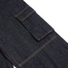 Loose Fit Denim Cargo Trousers