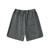 Washed Raw Edge Baggy Shorts