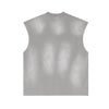 Raw Edge Distressed Muscle Tank 285gsm