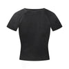 Crew Neck Ribbed Crop T Shirt 275gsm