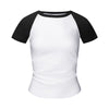 Raglan Cotton Pleated-Waist Tee 150gsm