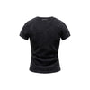 Washed Cotton Pleated Waist Tee 285gsm