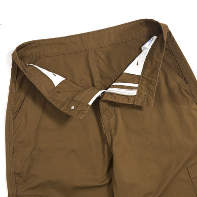 Relaxed Fit Pleated Knee Cargo Pants