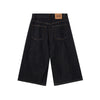 Black Selvedge Denim Capri Pants