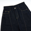 Barrel-Leg Selvedge Denim Capri Pants