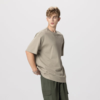 Heavyweight Solid Color Baggy Cotton Tee 305gsm