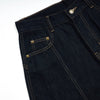 Barrel-Leg Selvedge Denim Capri Pants