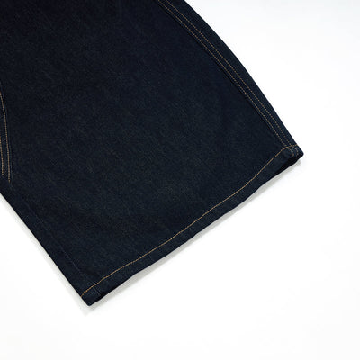 Barrel-Leg Selvedge Denim Capri Pants