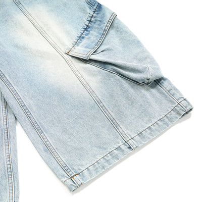 Baggy Cargo Denim Capri Pants