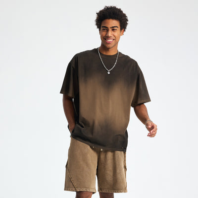 Vintage Washed Destructive T Shirt 250gsm