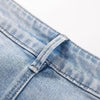 Lightweight Embroidered Cut-Out Bootcut Jeans