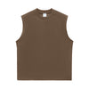 Solid Color Crew Neck Sleeveless Tee 240gsm