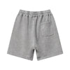 Heavy-Wash Baggy Patchwork Shorts