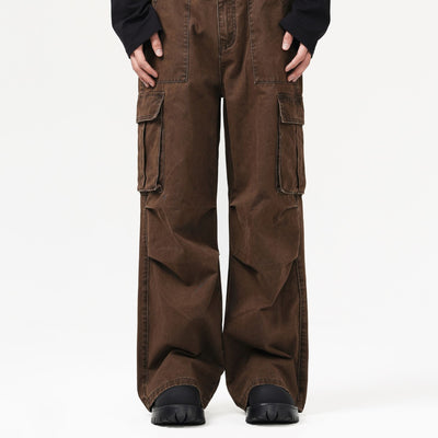 Men's Baggy Cargo Pants-INNBLAC