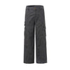 Front Seam Baggy Cargo Pants-INNBLAC