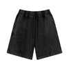 Heavy-Wash Baggy Patchwork Shorts