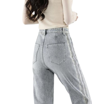 Relaxed-Fit Patchwork Embroidered Cropped Jeans