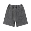 Heavy-Wash Baggy Patchwork Shorts