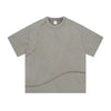 Washed Raw Edge Patchwork T Shirt 275gsm