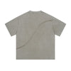 Washed Raw Edge Patchwork T Shirt 275gsm