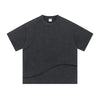 Washed Raw Edge Patchwork T Shirt 275gsm