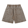 Stone Wash Distressed Shorts