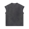 Washed Raw Edge Baggy Tank Top 8oz-INNBLAC Fashion Apparel