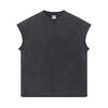 Washed Raw Edge Baggy Tank Top 8oz-INNBLAC Fashion Apparel