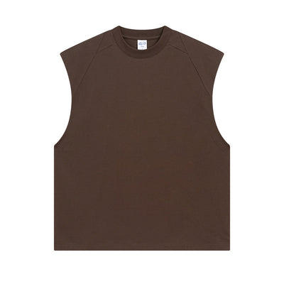 Solid Color Loose Fit Tank Top 8oz-INNBLAC Fashion Apparel