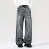 Vintage Wash Straight Leg Jeans-INNBLAC