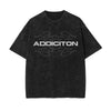 Addicition Stone Wash Graphic Tee-INNBLAC