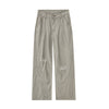 Loose-Fit Ripped Front Seam Trousers