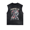 Champions Cup Hockey Graphic Sleeveless Faded Tee-INNBLAC