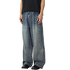 Men's Wide-Leg Pleated Jeans