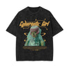 Cybernetic Gir Y2k Streetwear Graphic Tee-INNBLAC