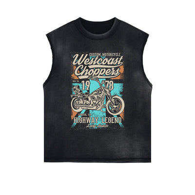 Westcoast Choppers Retro Graphic Tee-INNBLAC