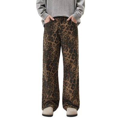 Leopard Full Length Jeans-INNBLAC