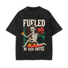 Fueled By Ice Coffee Graphic Tee-INNBLAC