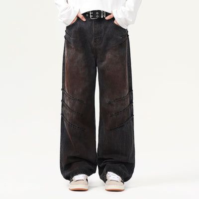 Heavyweight Wasteland Wrinkles Jeans-INNBLAC