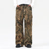 Tree Branch Print Camouflage Cargo Pants-INNBLAC